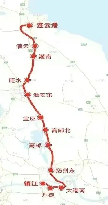 连淮扬镇城际高铁镇江弯之谜       连淮扬镇高铁,从扬州到镇江之间拐
