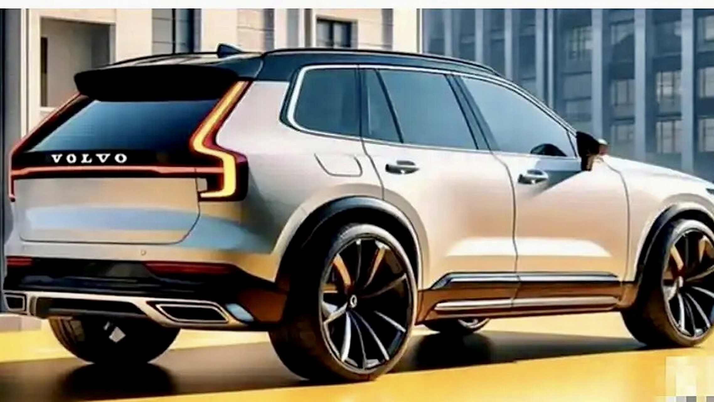 沃尔沃xc902022款谍照图片