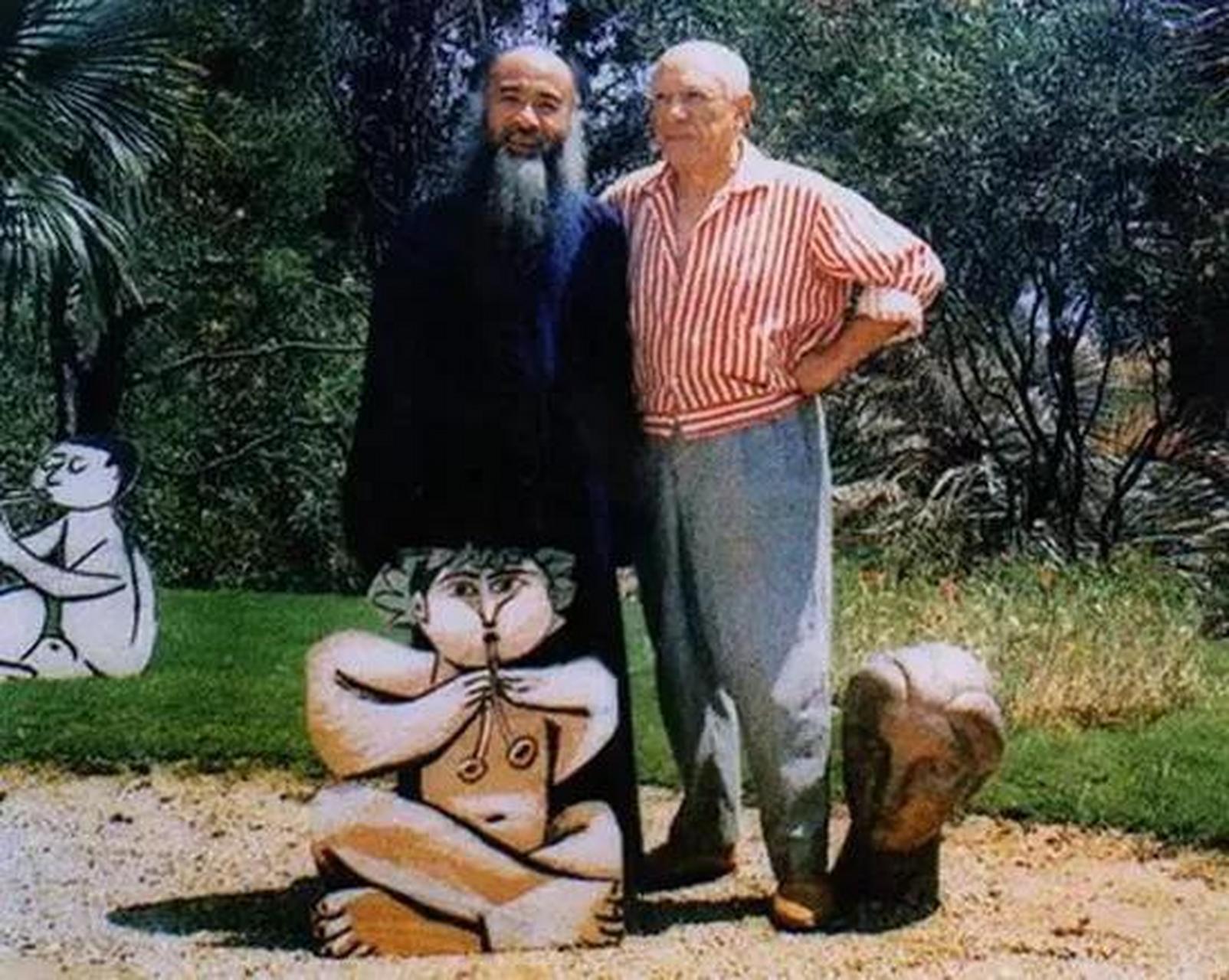 1956年,有"性感小猫"之称的碧姬·芭铎来到了毕加索的寓所,特意拜访