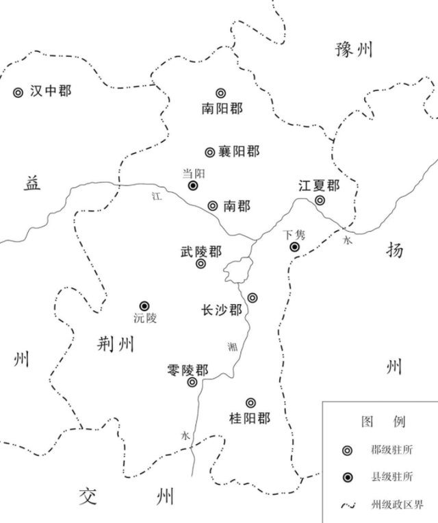 三国荆州地图 精确图片