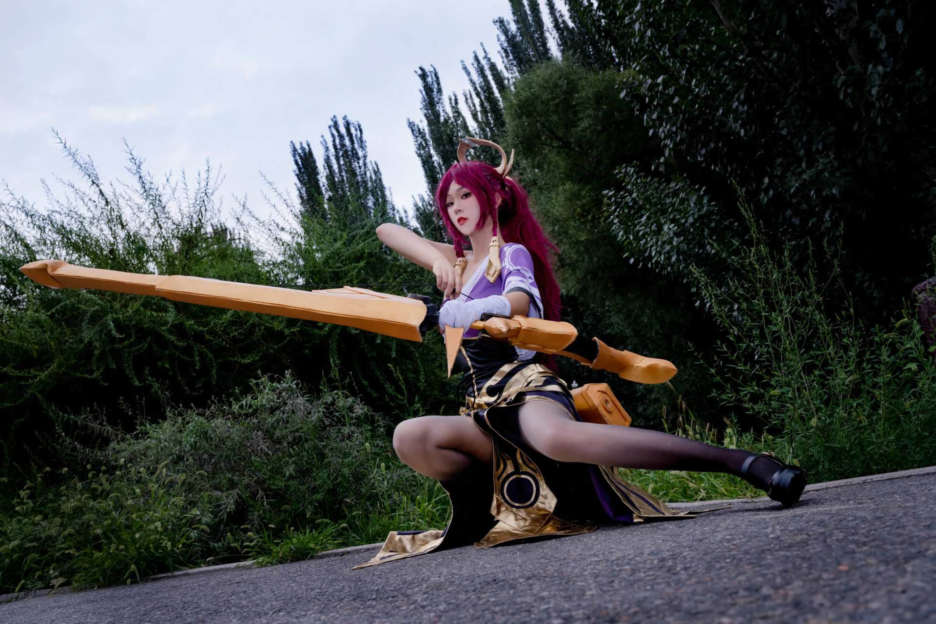 热点引擎计划# #王者荣耀# #二次元cos#  伽罗作为射手中的站撸射手