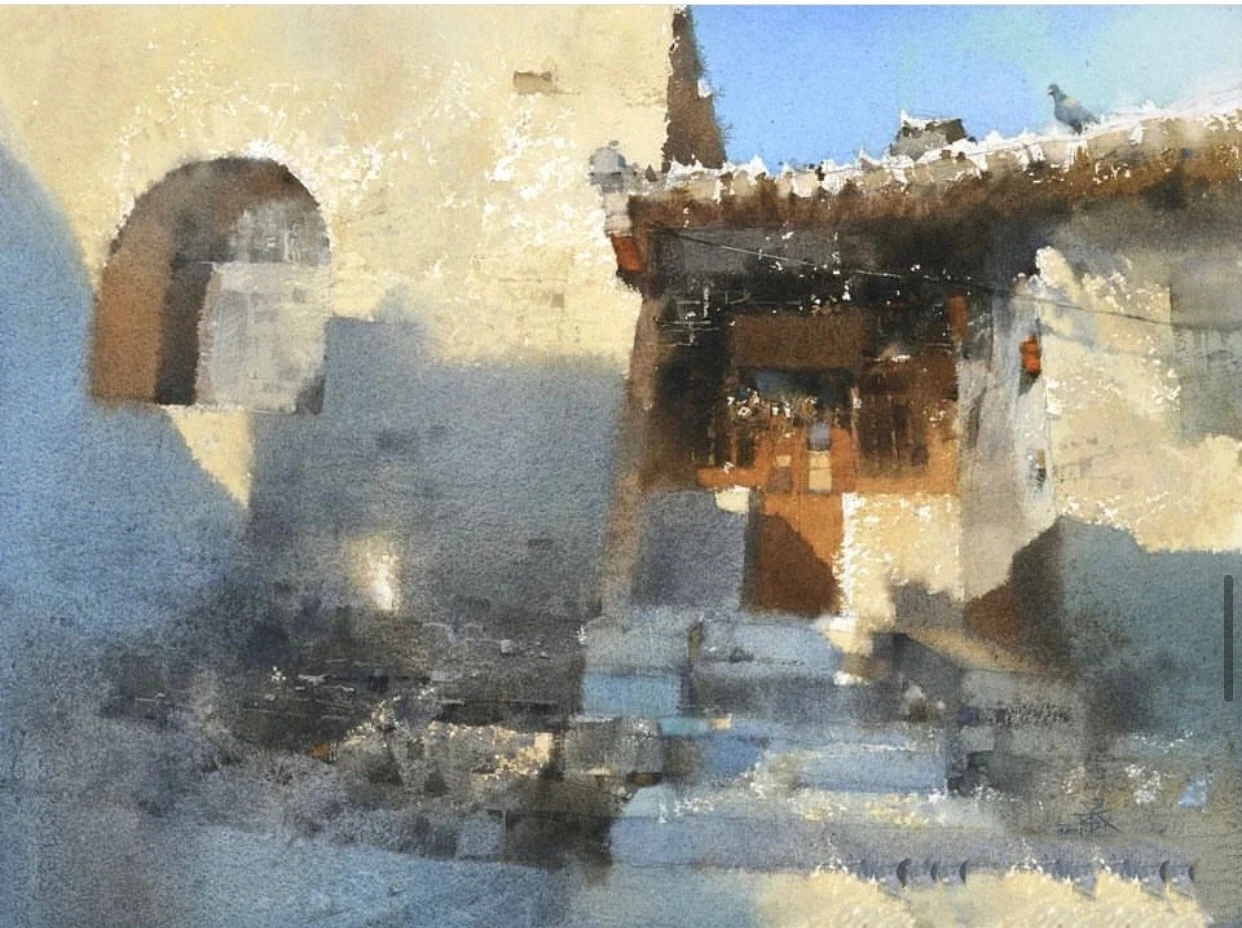 简忠威(台湾)水彩风景欣赏