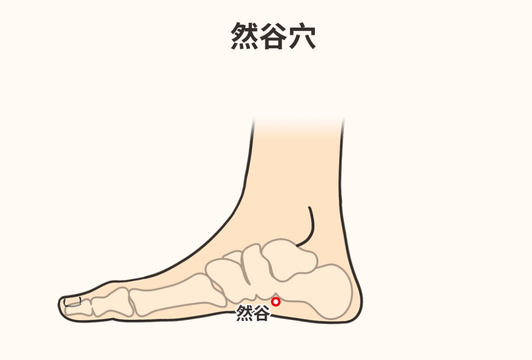 脚窝疼的位置图图片