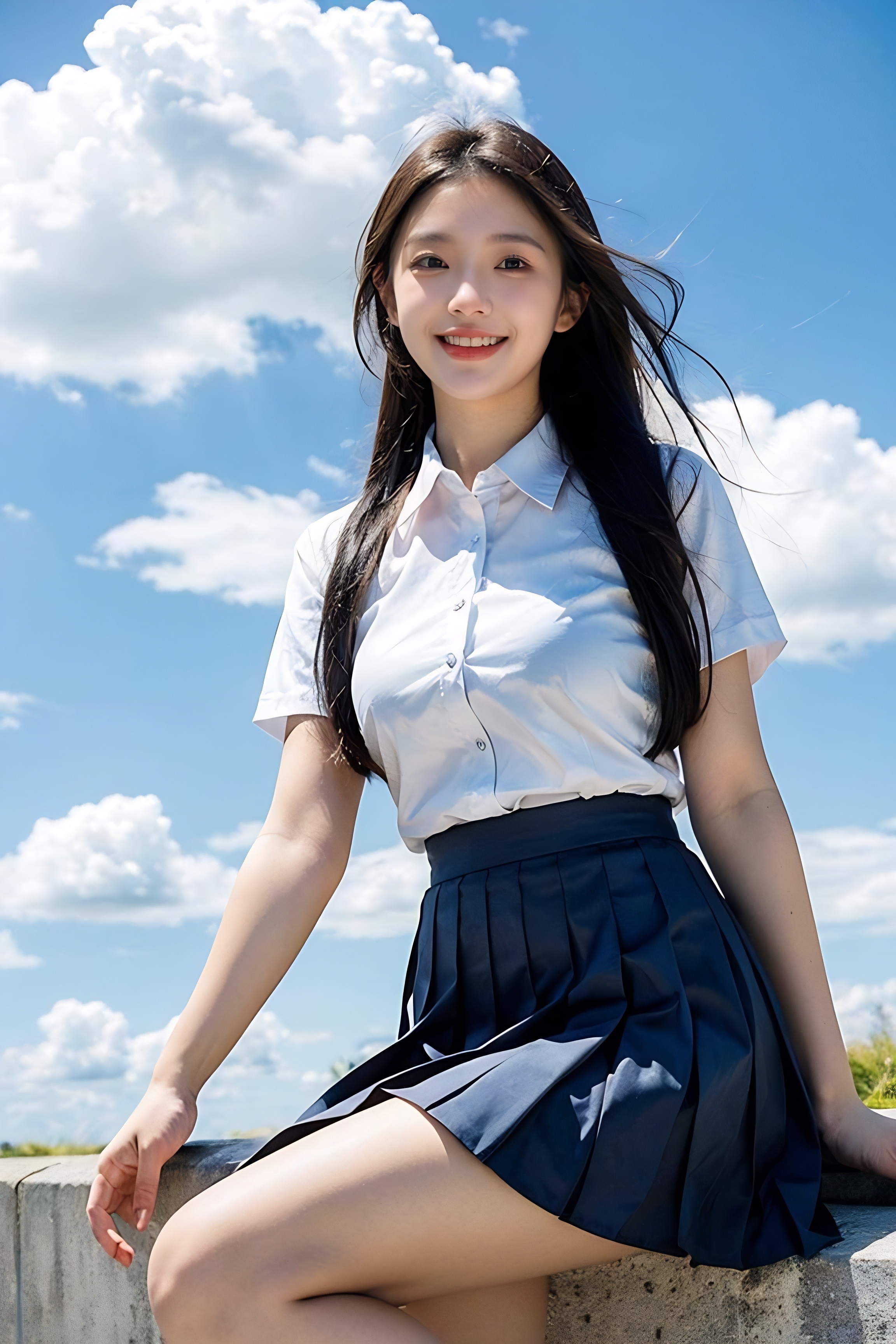 百褶裙女生#热点引擎计划