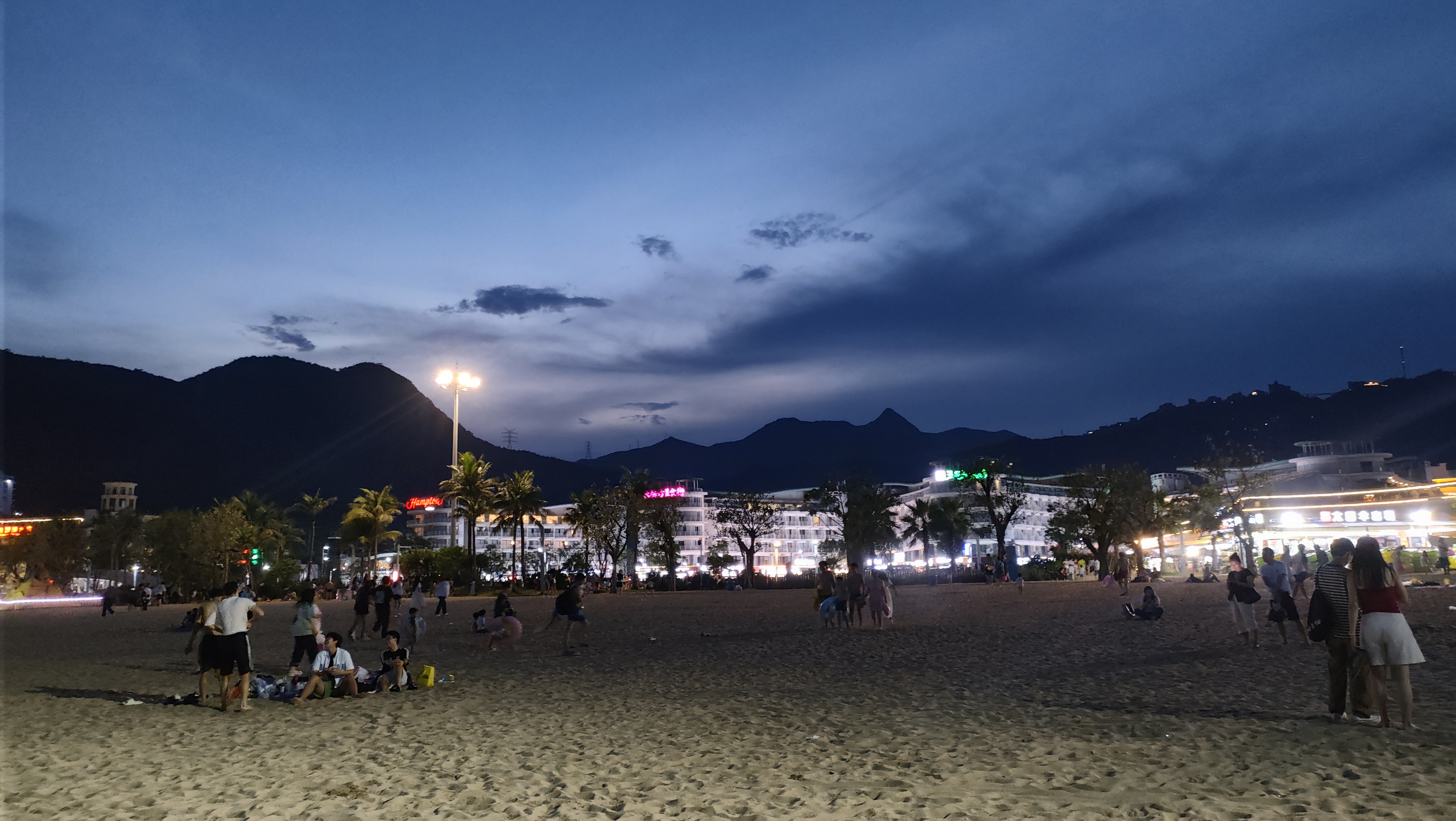 大梅沙夜景拍摄#图文动态同步大赛