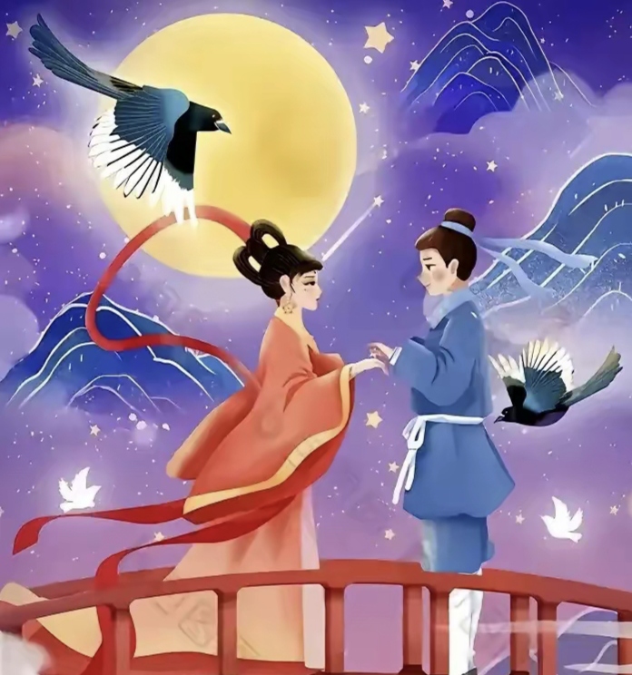 鹊桥相会,爱意绵绵无绝期