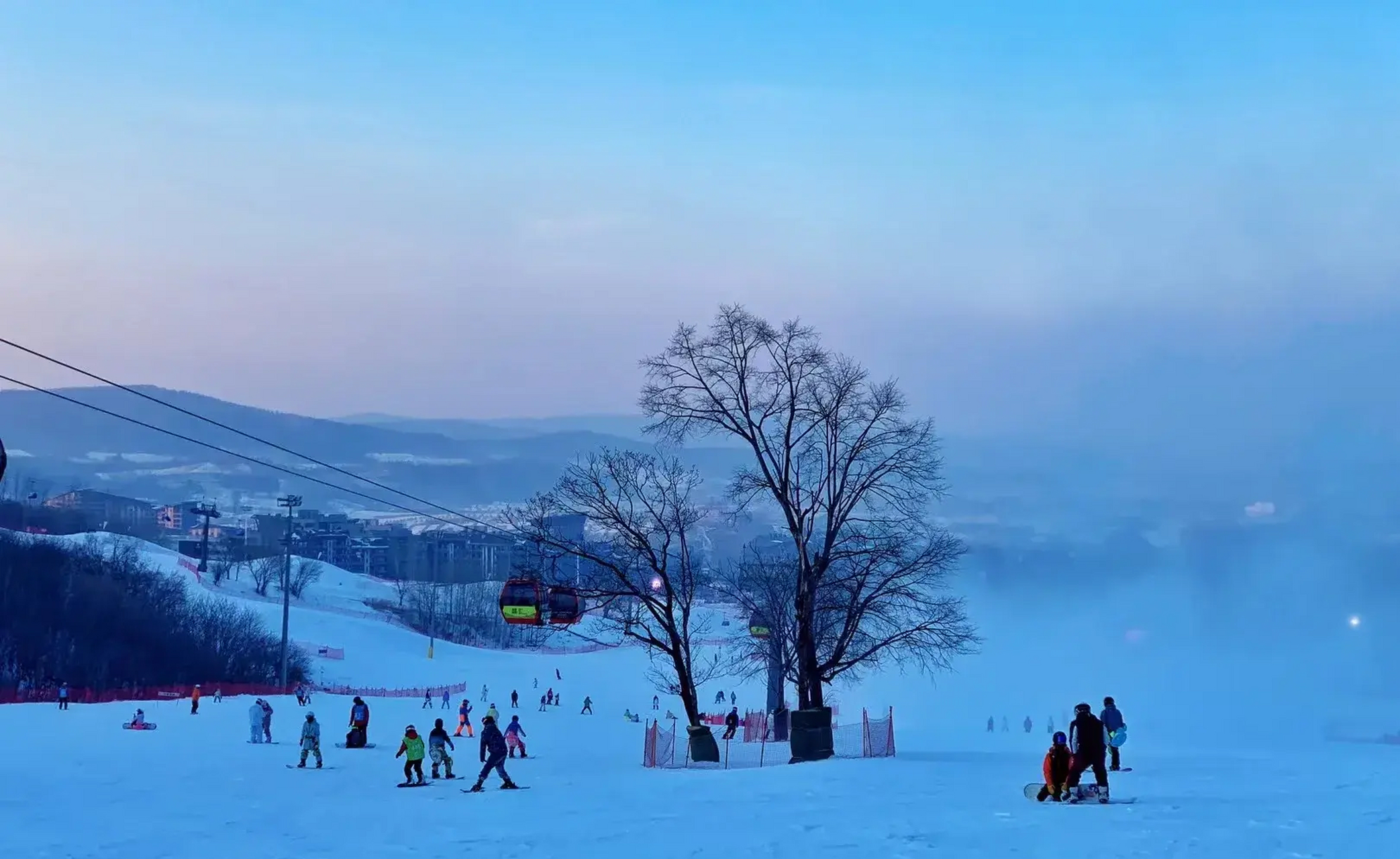 观赏雪景图片