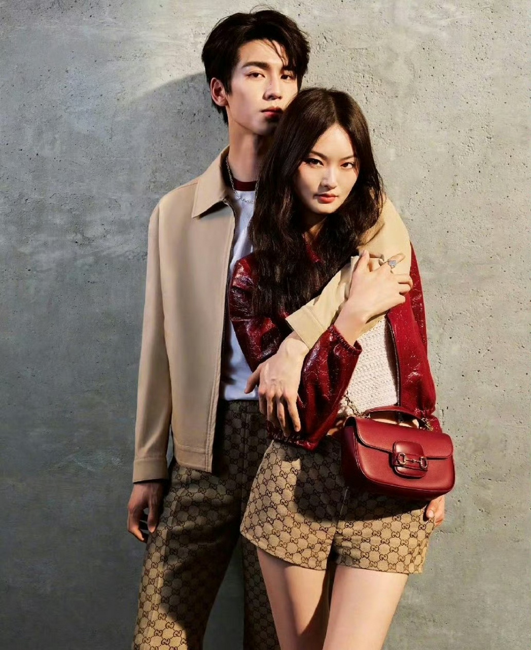 张凌赫,贺聪共同出镜gucci 七夕广告大片"爱意相扣"