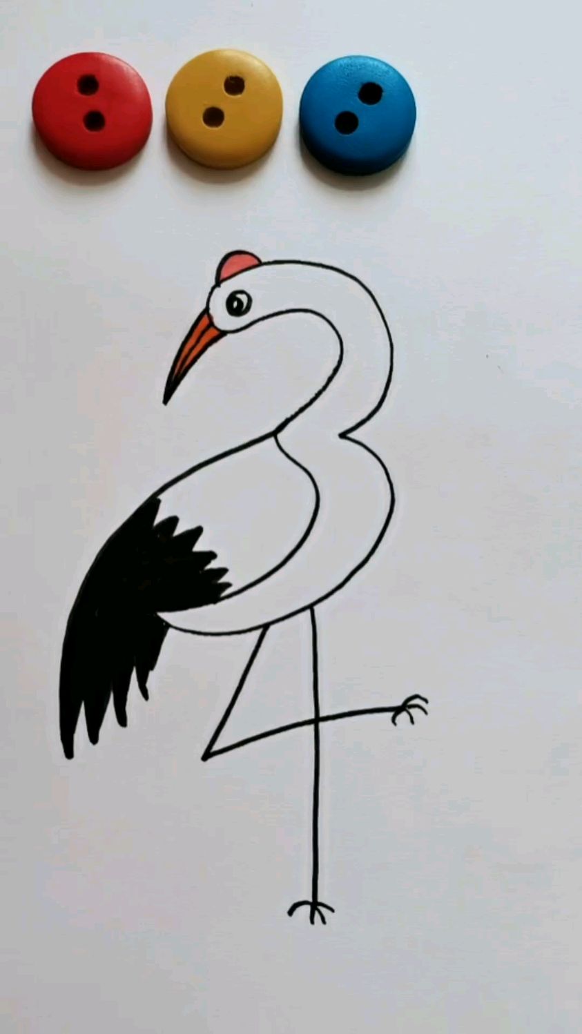 来喽,画丹顶鹤!