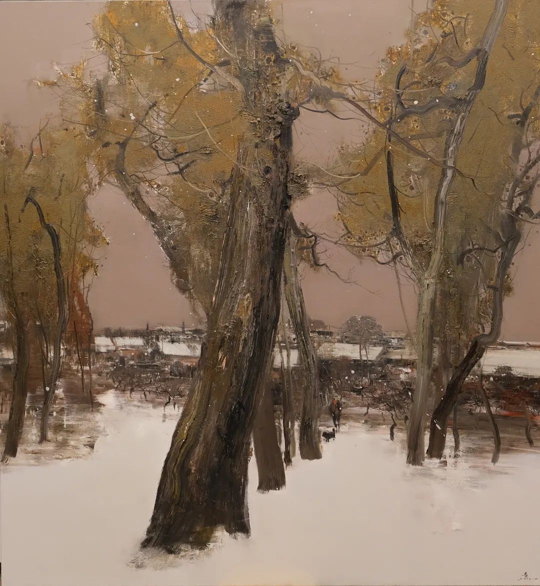 「第十四届全国美展」杨贵油画《风景旧曾谙》:将情感隐于自然中