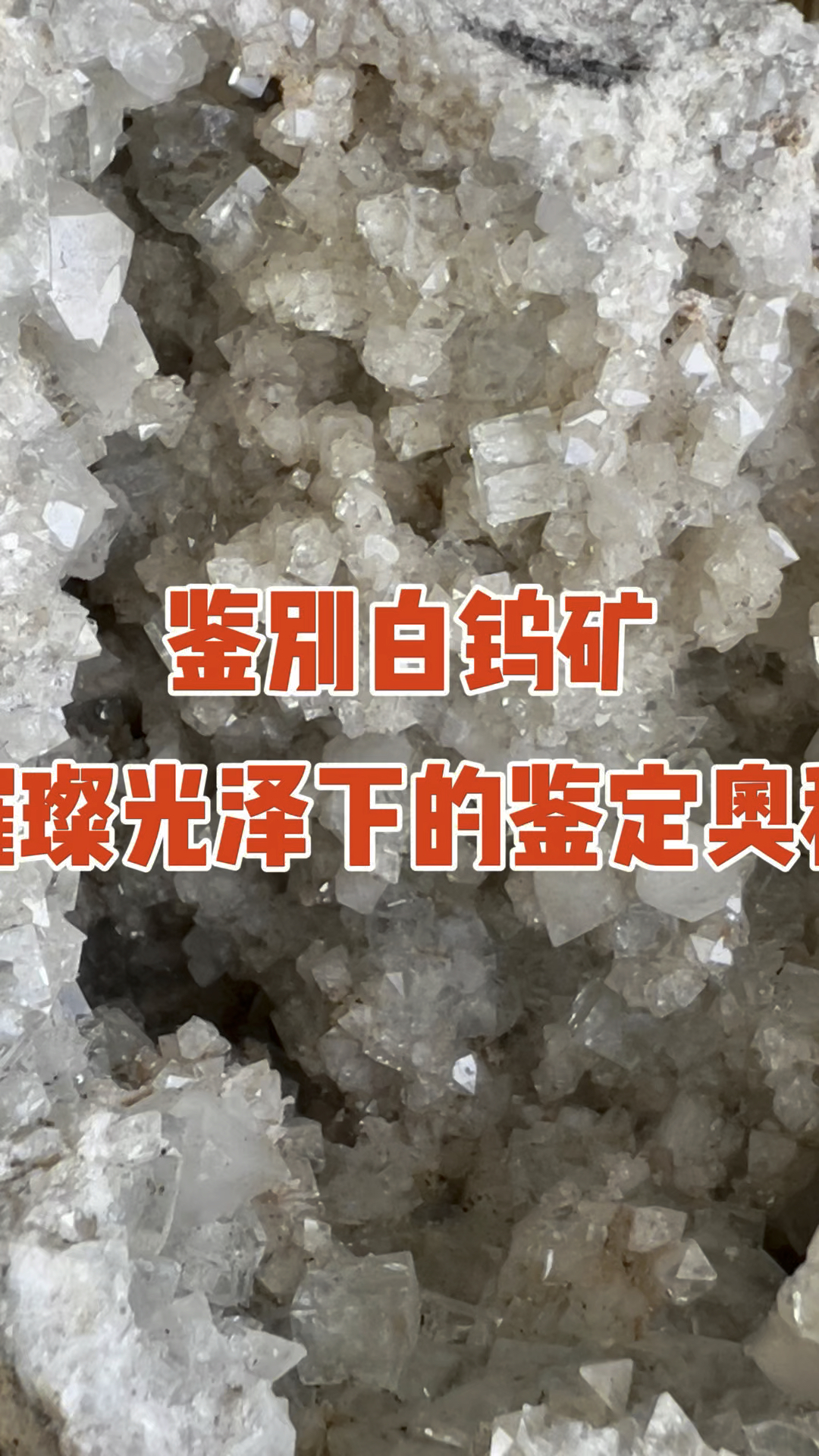 揭秘白钨矿晶体:璀璨光泽下的鉴定奥秘
