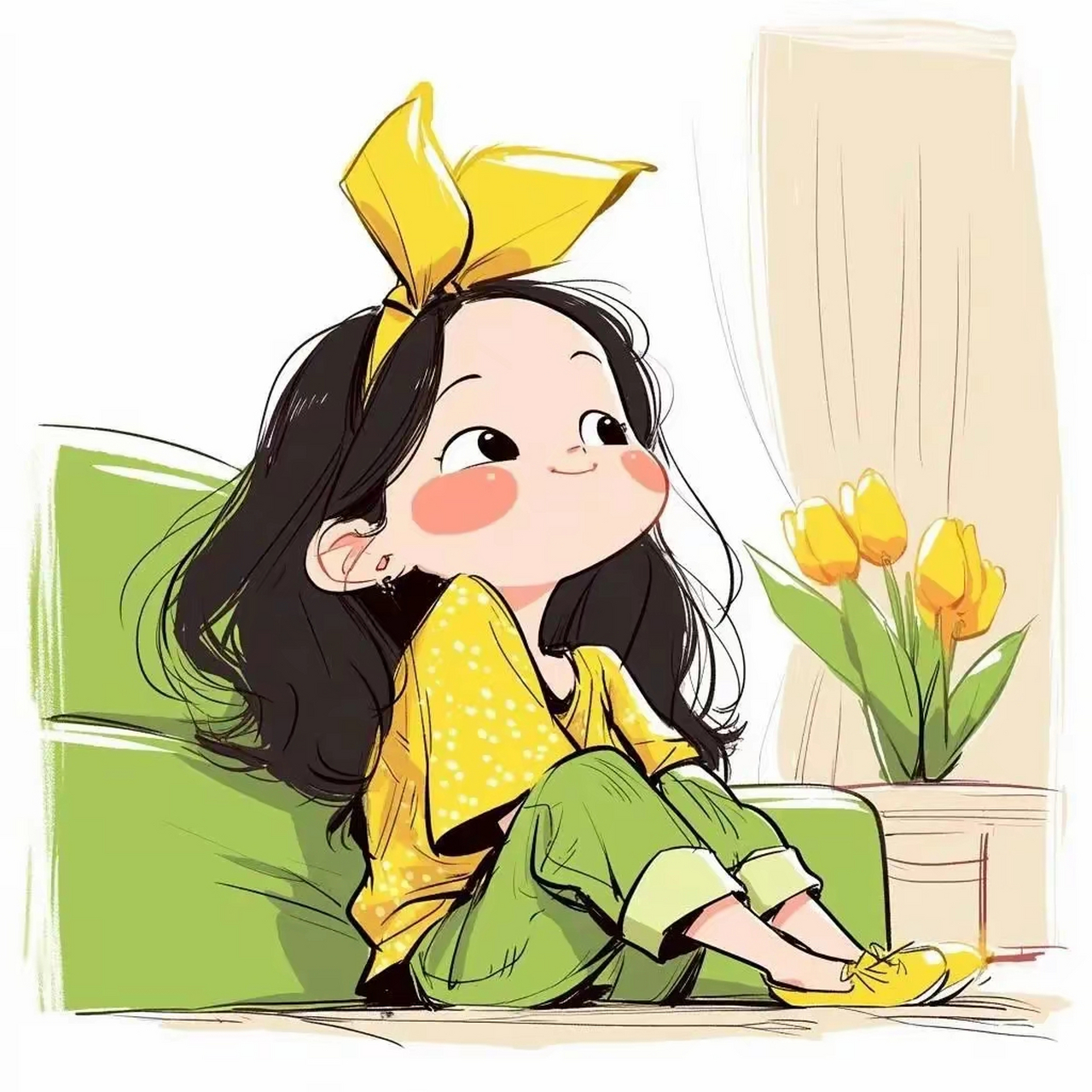 活力四射的女生头像分享