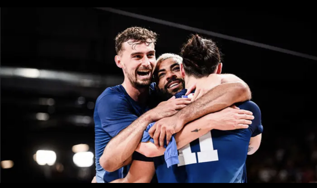 巴黎奥运男排:连续两届奥运会 mvp 法国男排主攻恩加佩斯赛后获奖感受