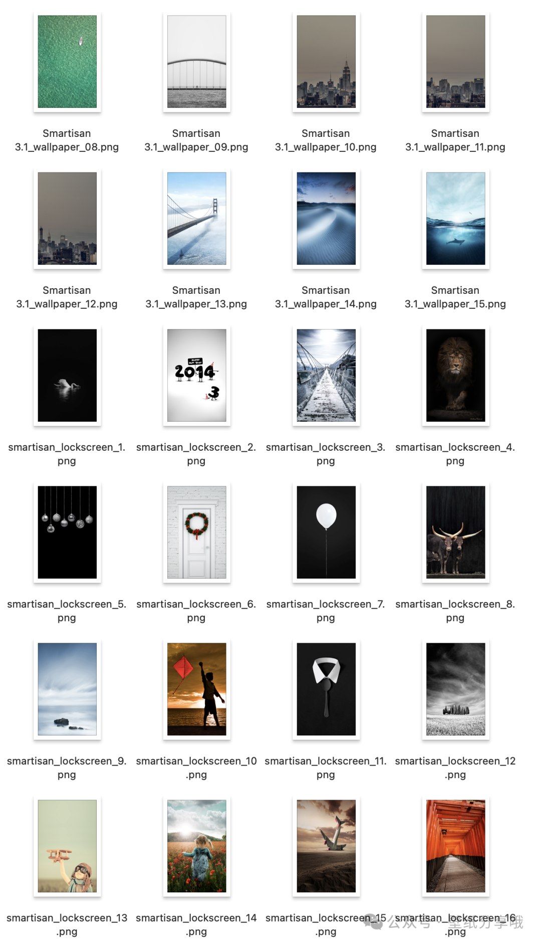 锤子壁纸更新｜Smartisan OS系统内置原生壁纸｜收藏版