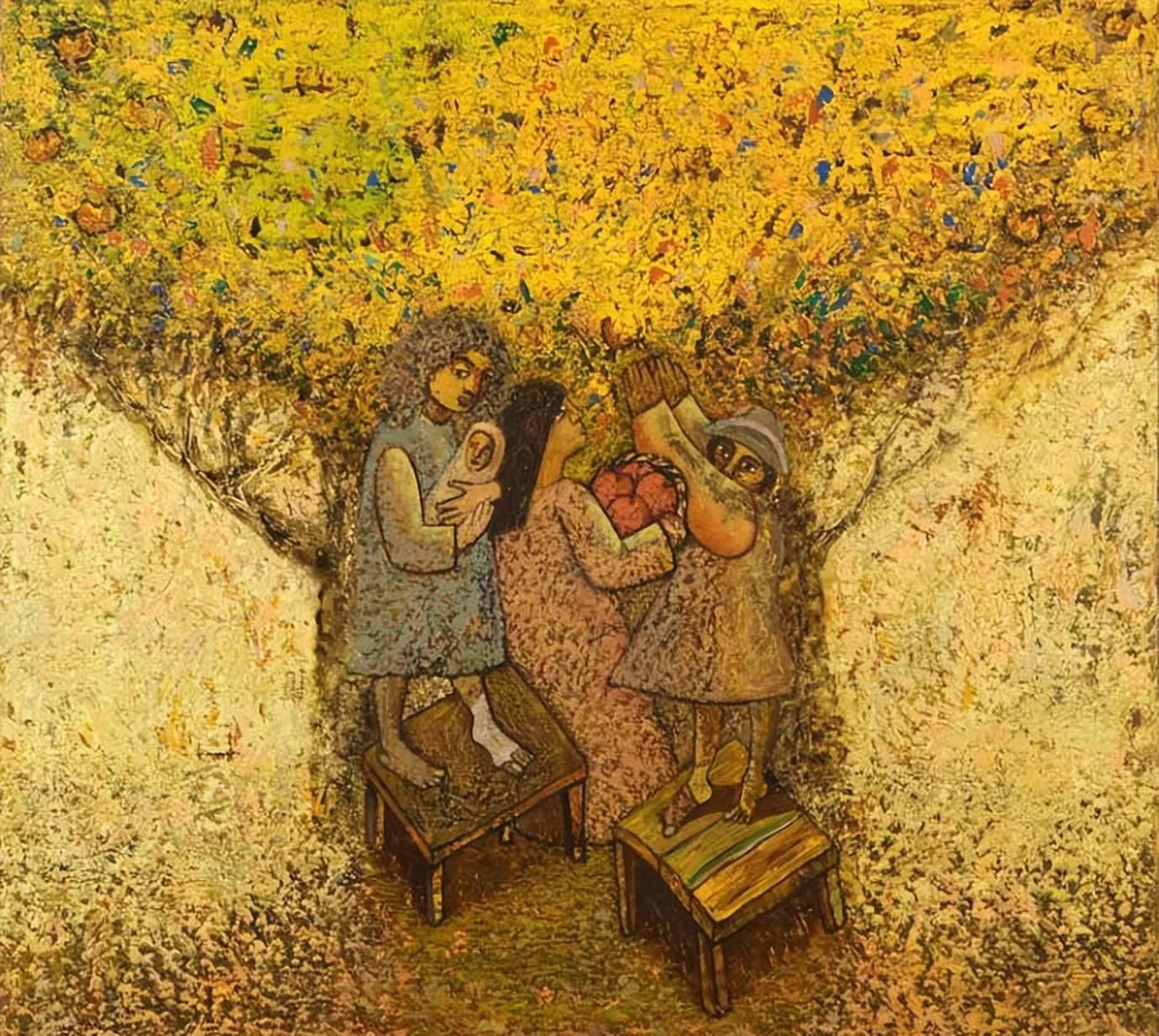 俄罗斯画家阿兹诺夫·爱德华现代艺术绘画作品