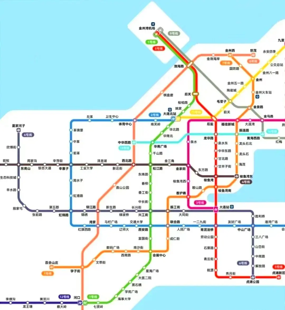 大连7号线地铁线路图图片