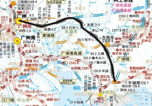 广深城际铁路图片