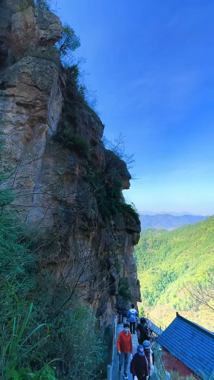 浙江省金华市东阳黄腾岩,户外爱好者的好去处