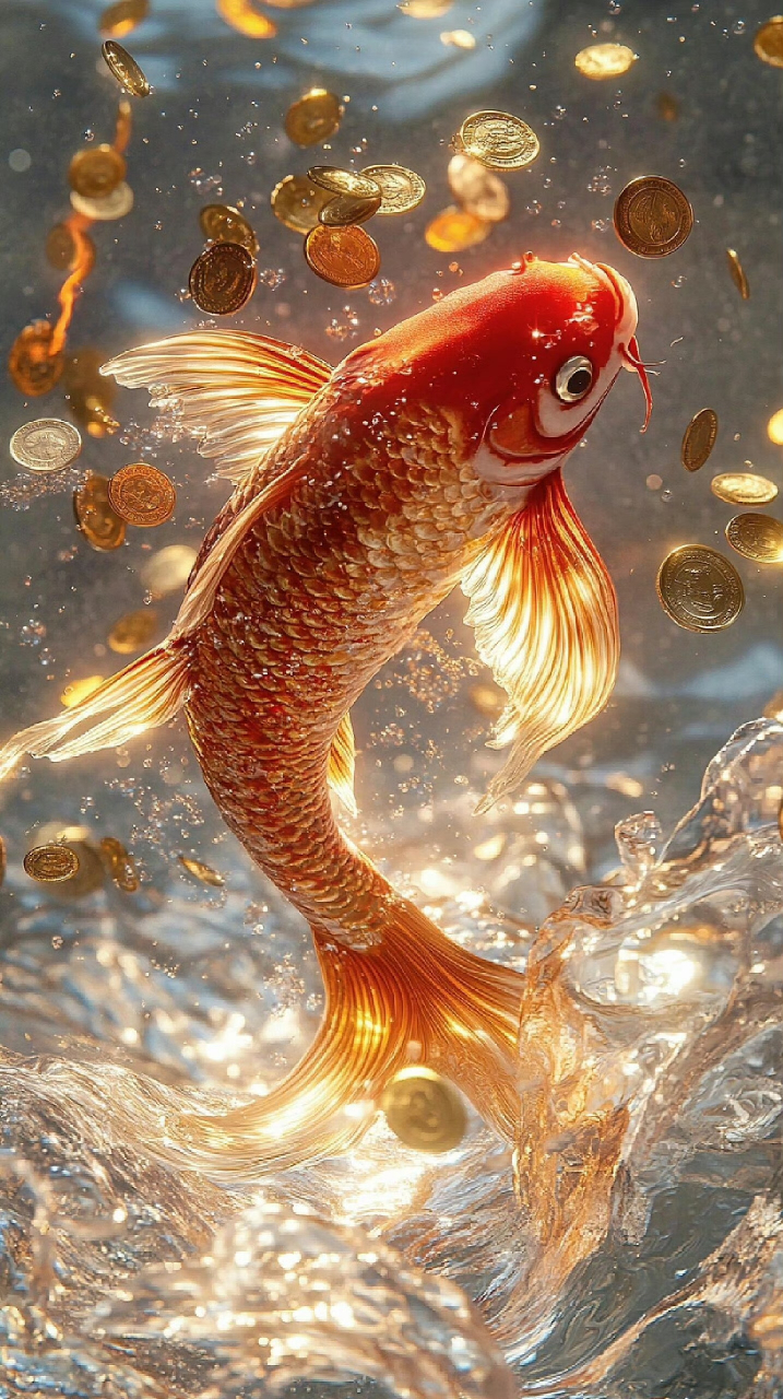 大家早安,点赞接好运[心]  锦鲤送财,富贵来来