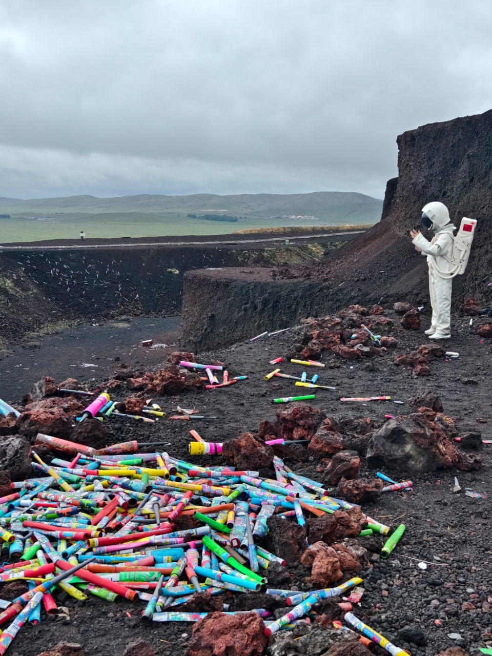 航天奇观,火山地图片