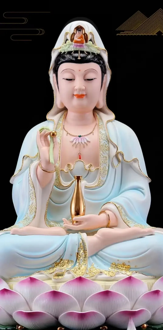 当看到观音菩萨时,一定要恭敬地拜一拜. 如果你家里是做生意的.