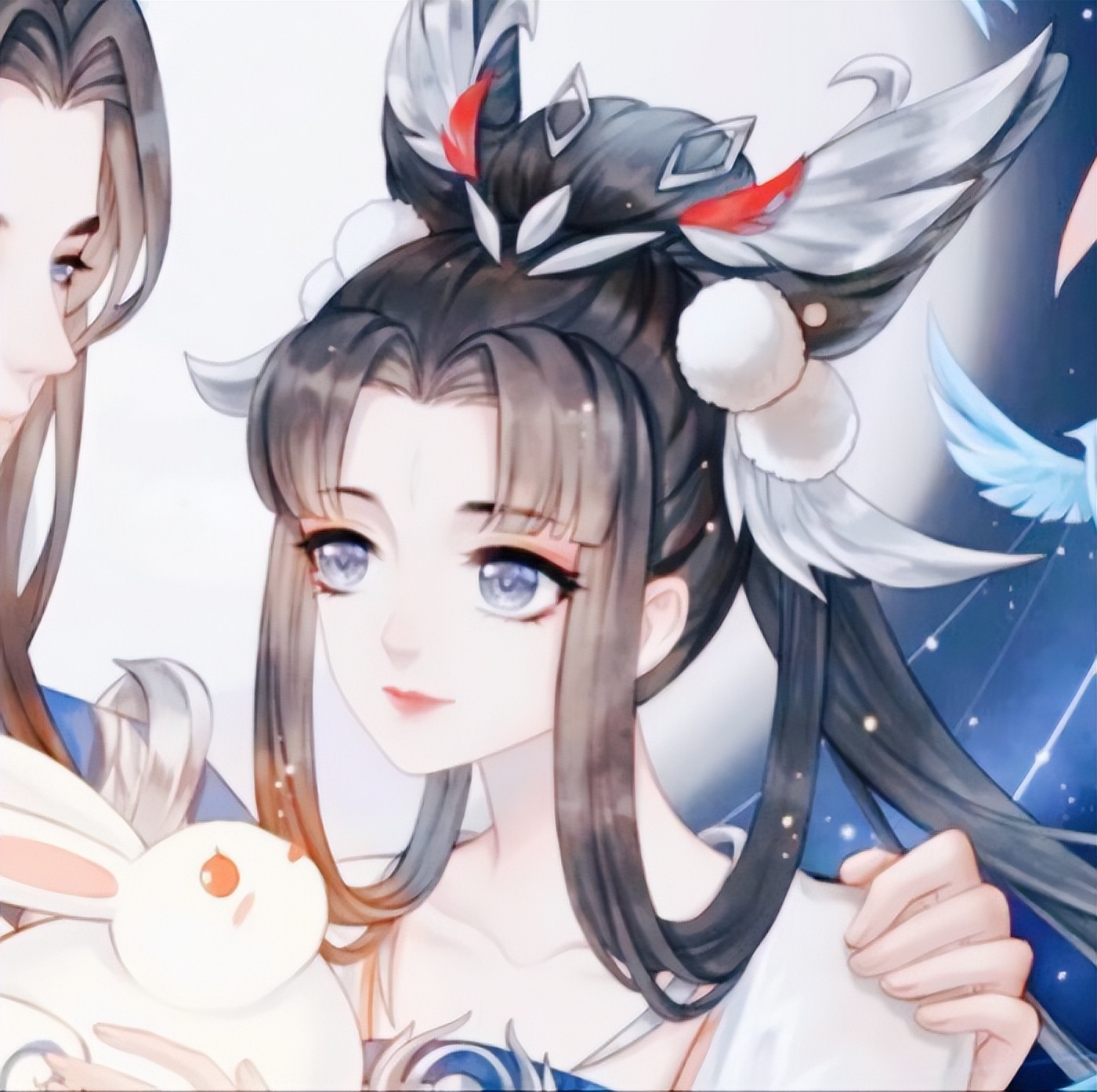 后羿嫦娥头像图片,后羿嫦娥头像高清图片,嫦娥后羿情侣头像q版