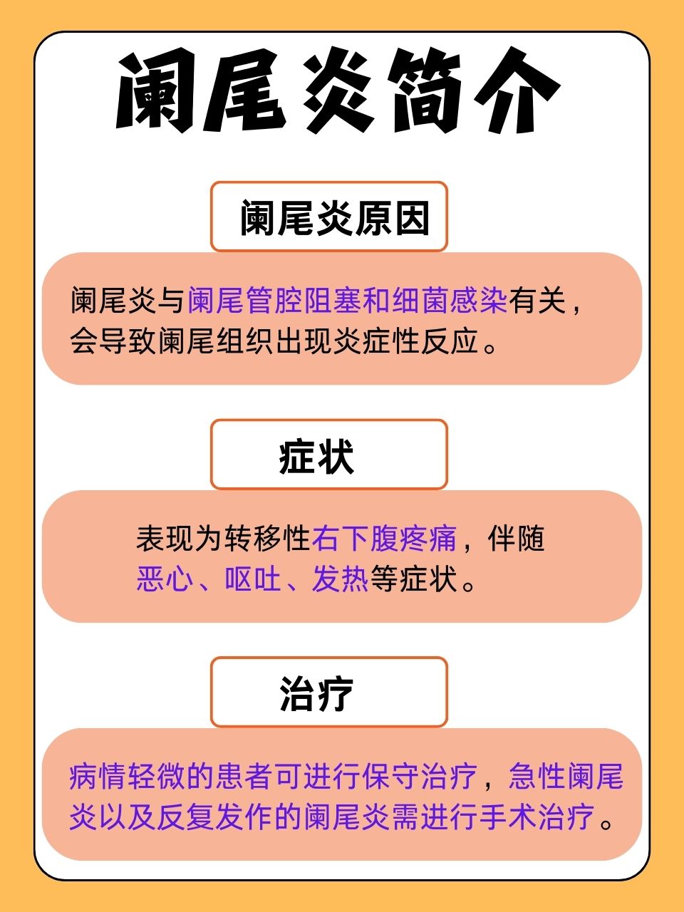 阑尾炎一定要做手术吗?