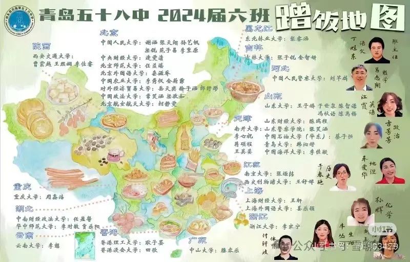 大学蹭饭地图模板图片