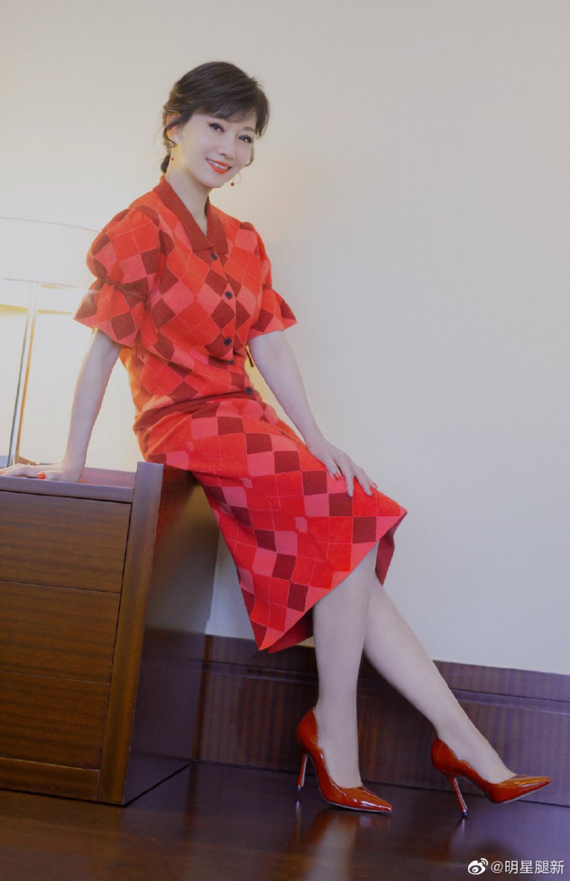 赵雅芝腿穿质感丝袜