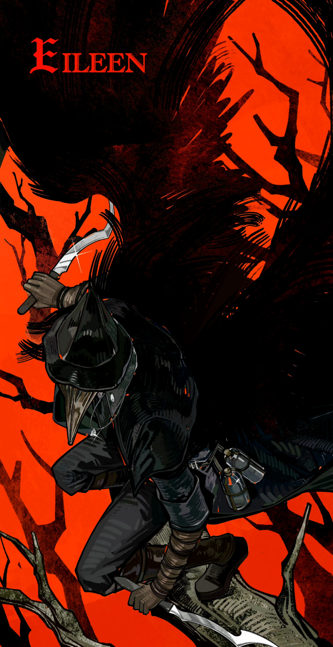 画师余安不乐绘制的一组《血源诅咒》同人插画作品,从独特的视角展现