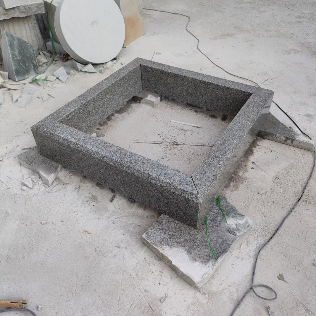 树坑石,五莲花树坑石,树池石,树边石,花岗岩树框石,树围石