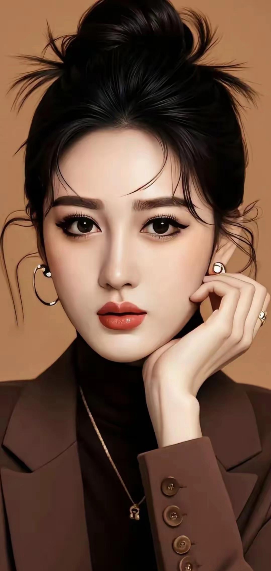 穿西装的美女,英气与柔美并存,彰显非凡气质