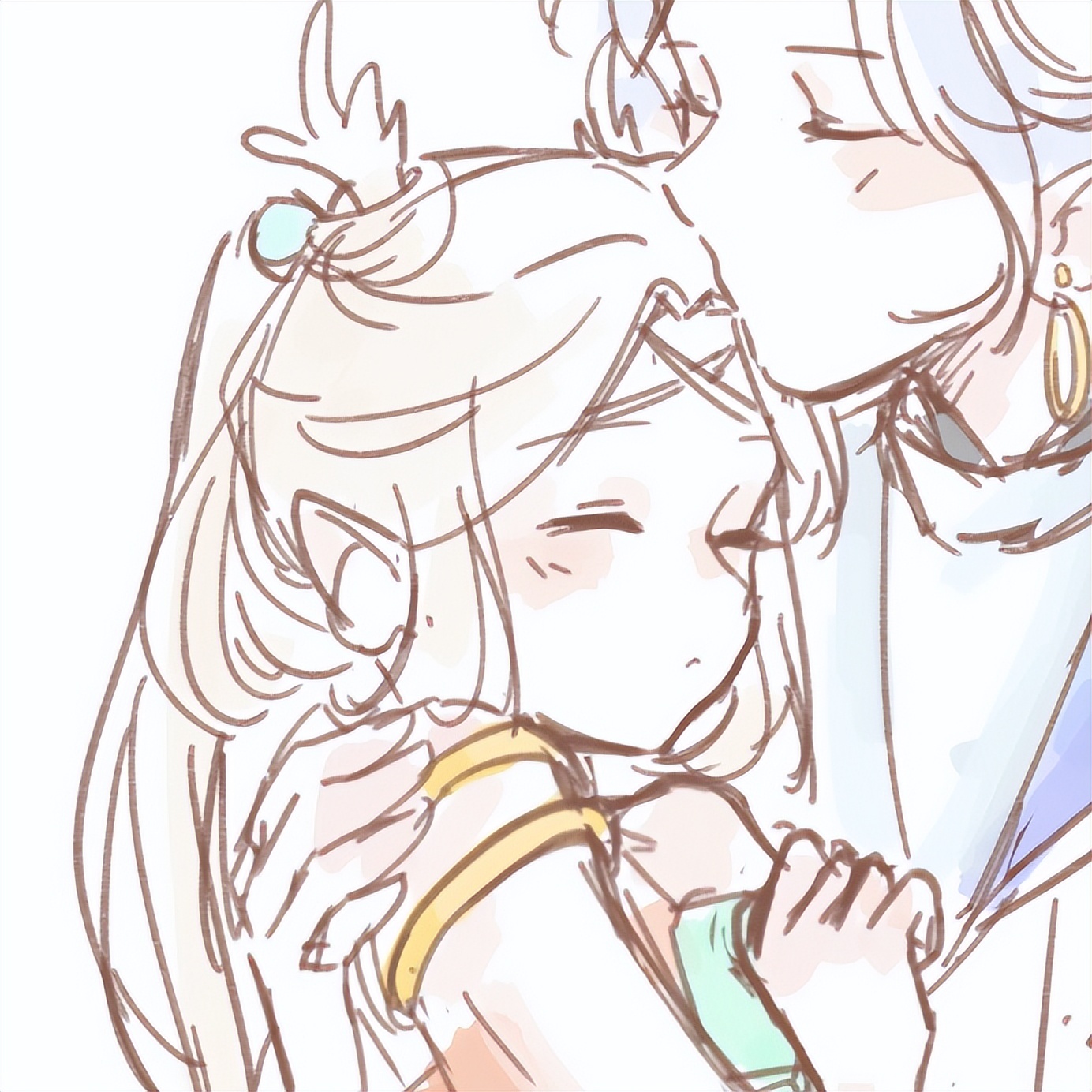 云中君瑶情侣头像,云中君瑶cp头像一左一右,王者云瑶情头