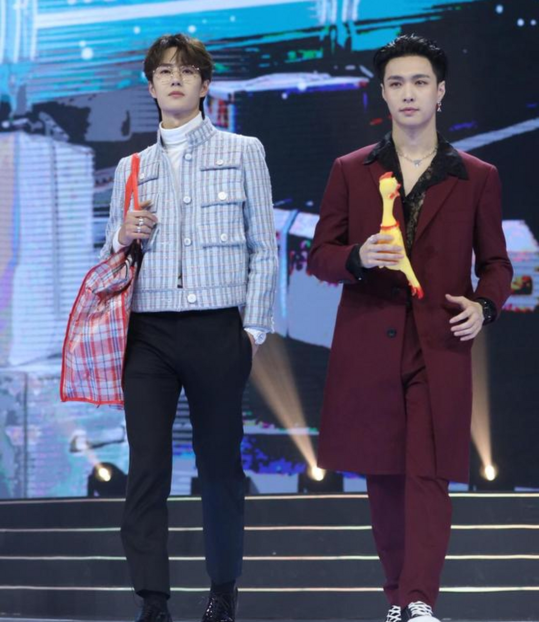 张艺兴与王一博同框