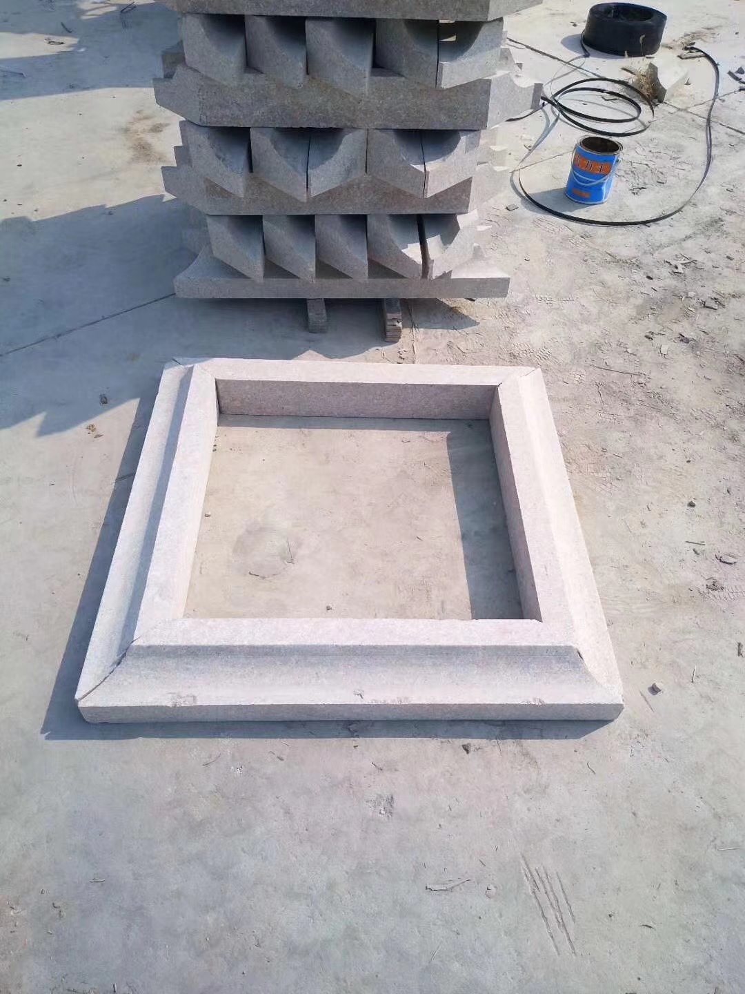 树坑石,五莲花树坑石,树池石,树边石,花岗岩树框石,树围石