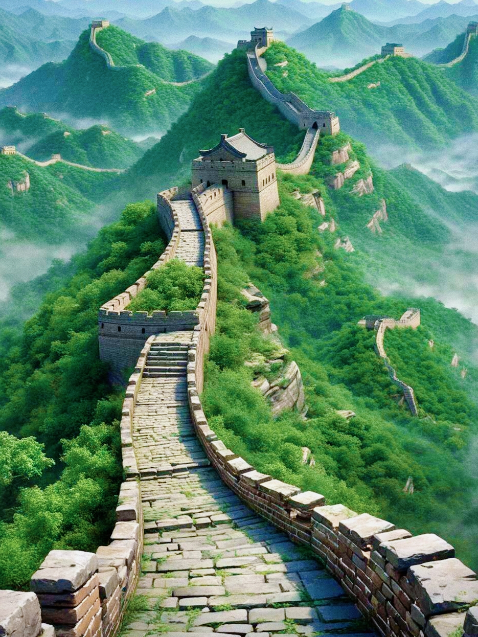 万里长城风景头像