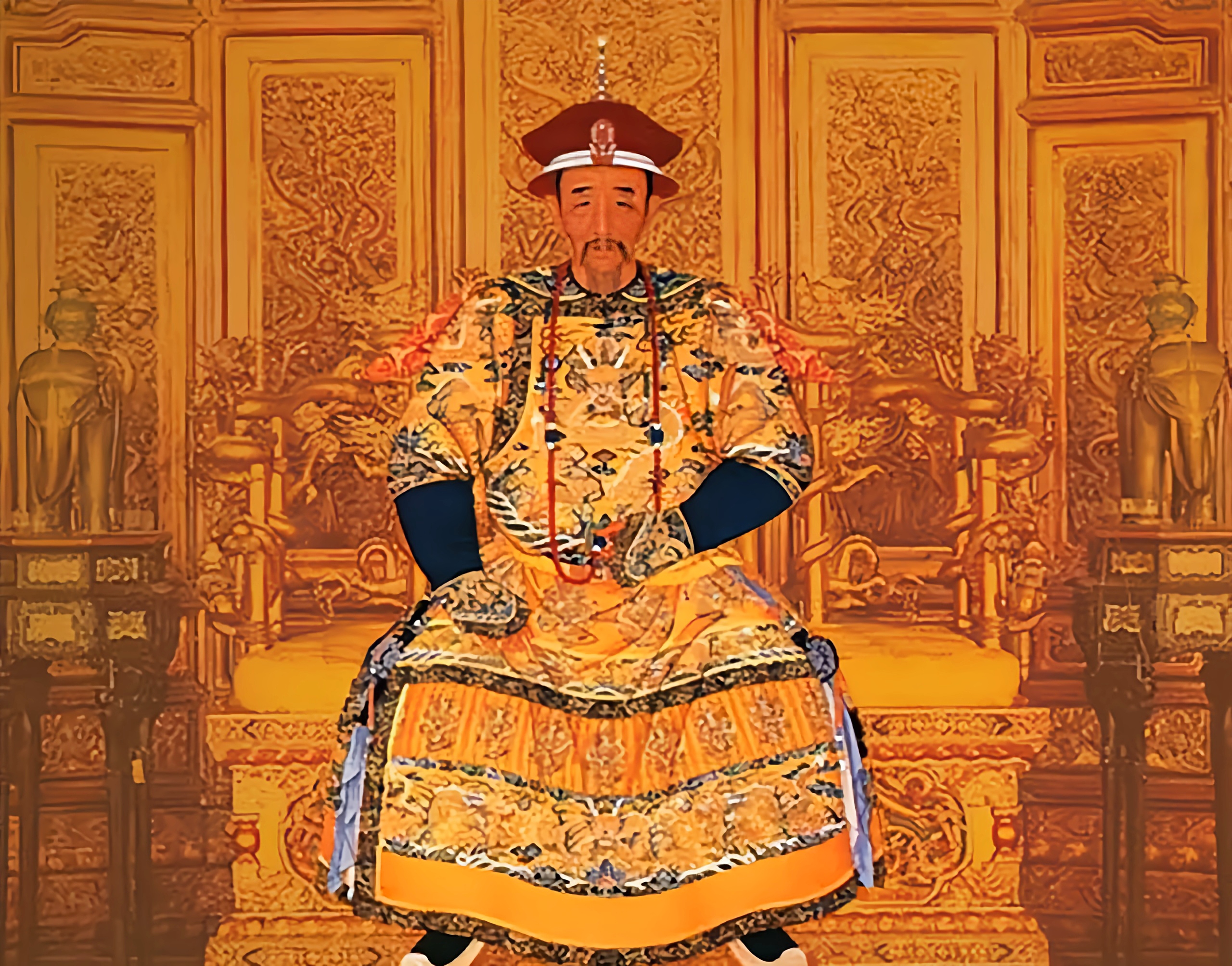 夜里,康熙睡不着,便溜达到郑贵人的寝宫