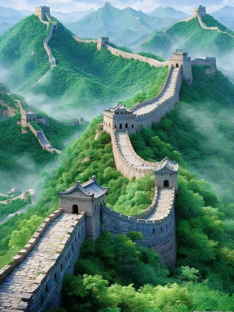 万里长城风景头像