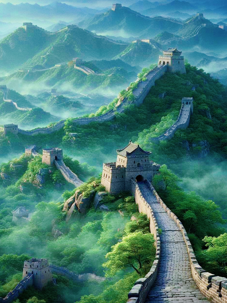 万里长城风景头像