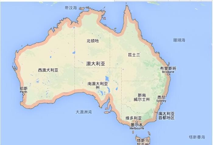 澳大利亚-塔斯马尼亚岛,其面积高达7万平方公里.人口仅有50万!