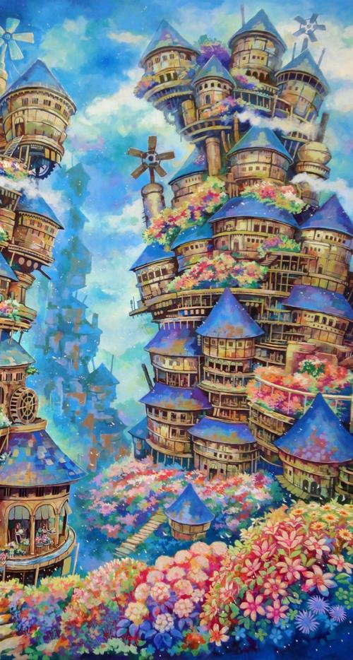 怎么画空中花园呢