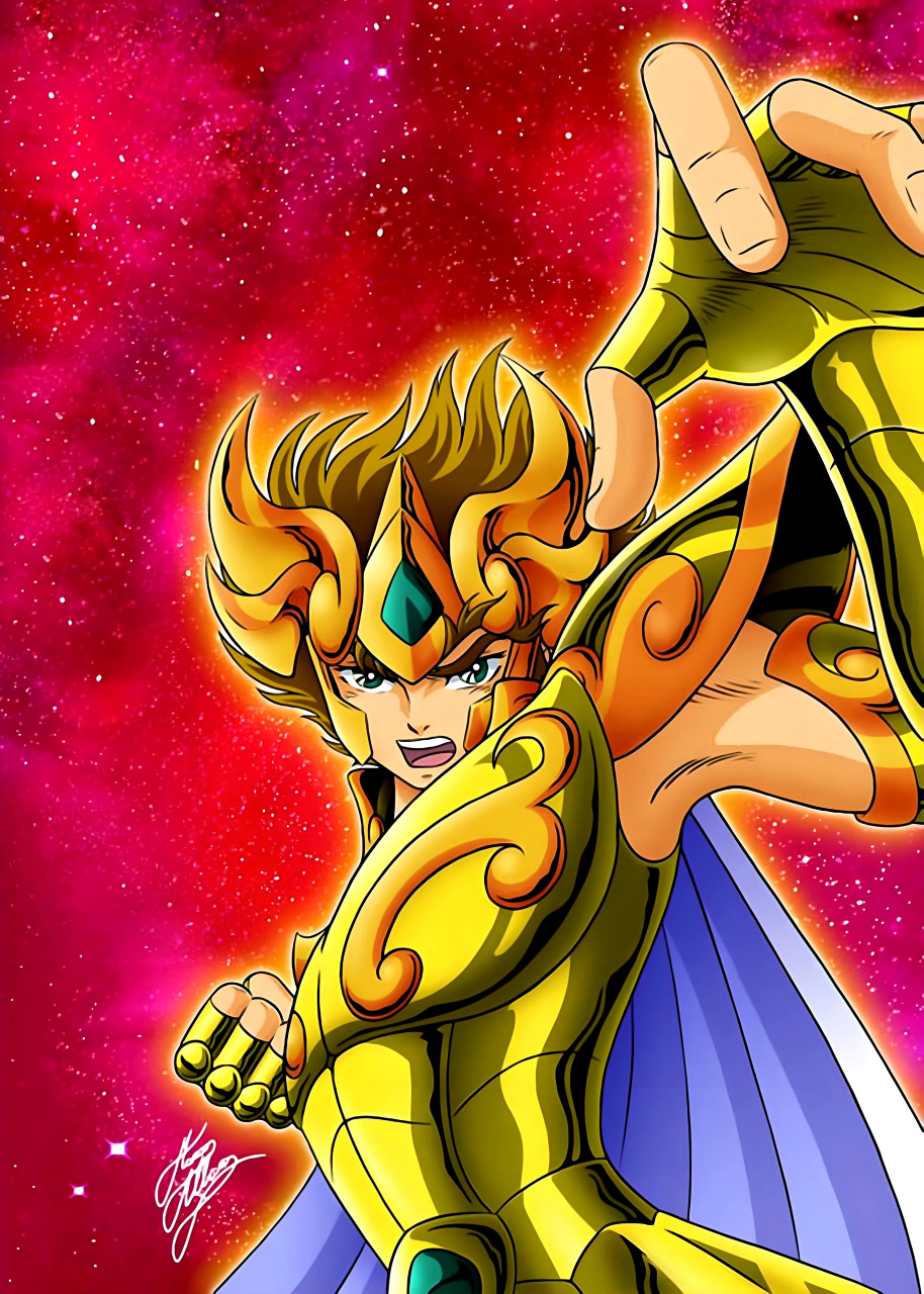 分享一组画师marco albiero绘制的狮子座黄金圣斗士艾欧里亚,按设定