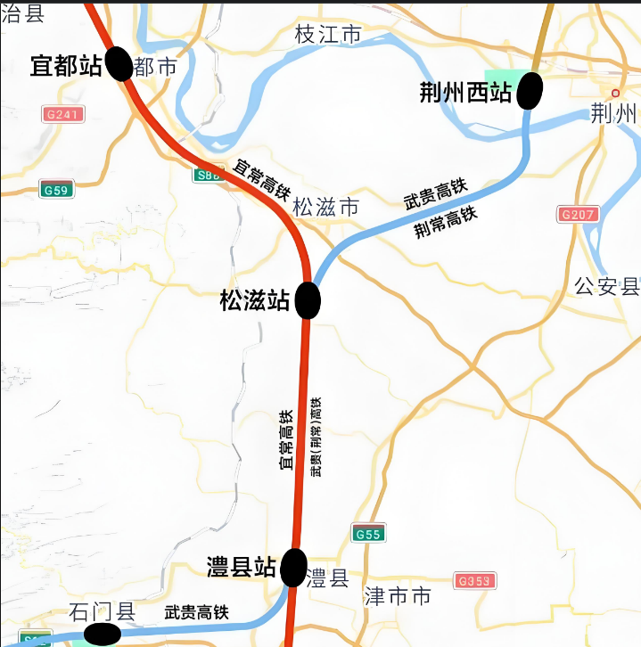 常德高铁站线路图图片