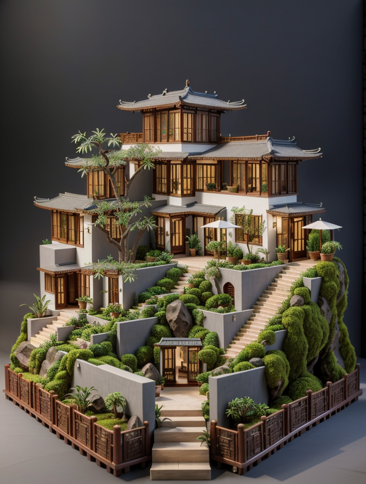 城市喧嚣下的"松弛感":微缩模型的宁静