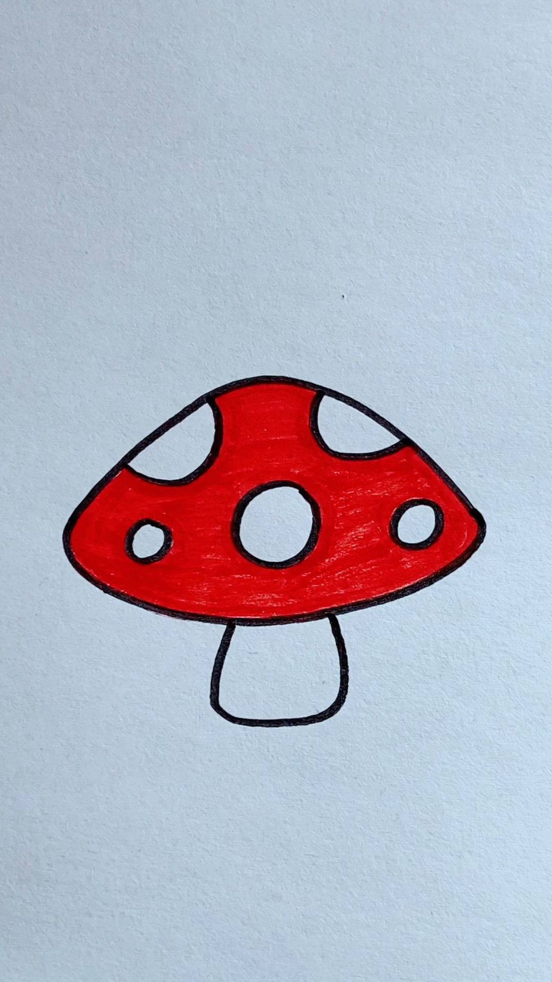 简单画小蘑菇,一学就会