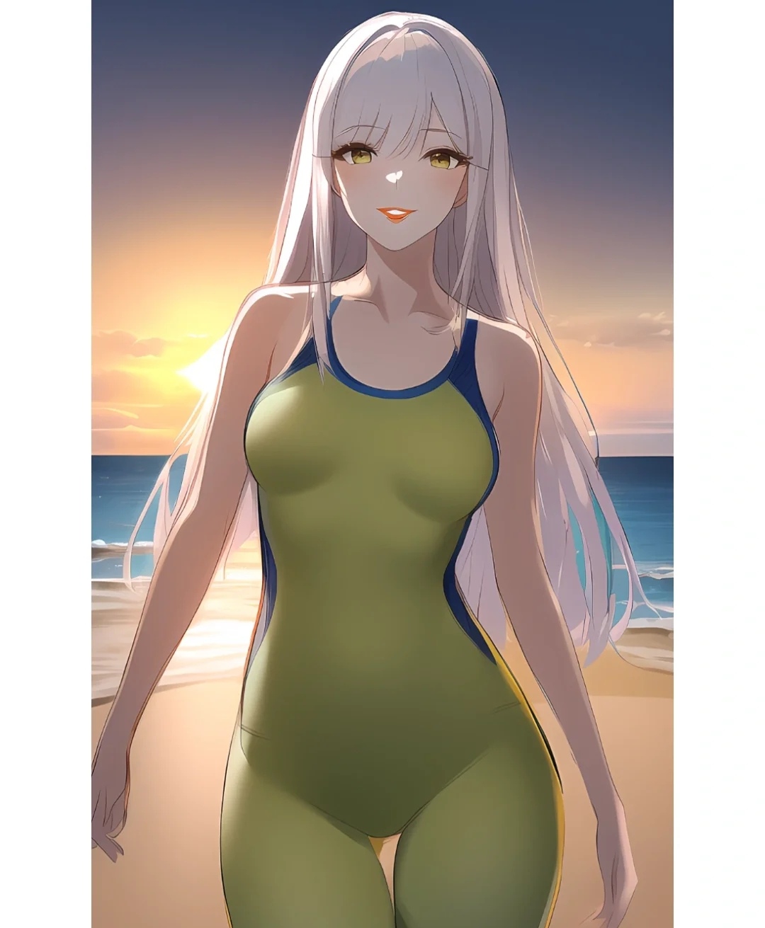 穿泳装的小姐姐也太美了吧!#二次元
