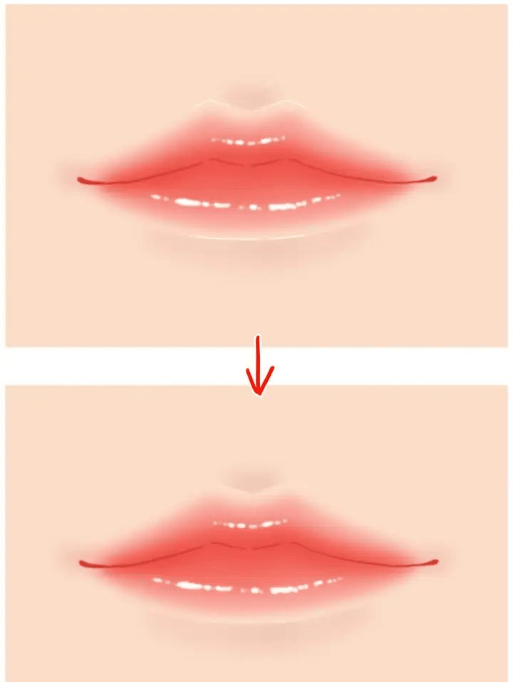 水彩之翼 新手可学的嘴唇画法!