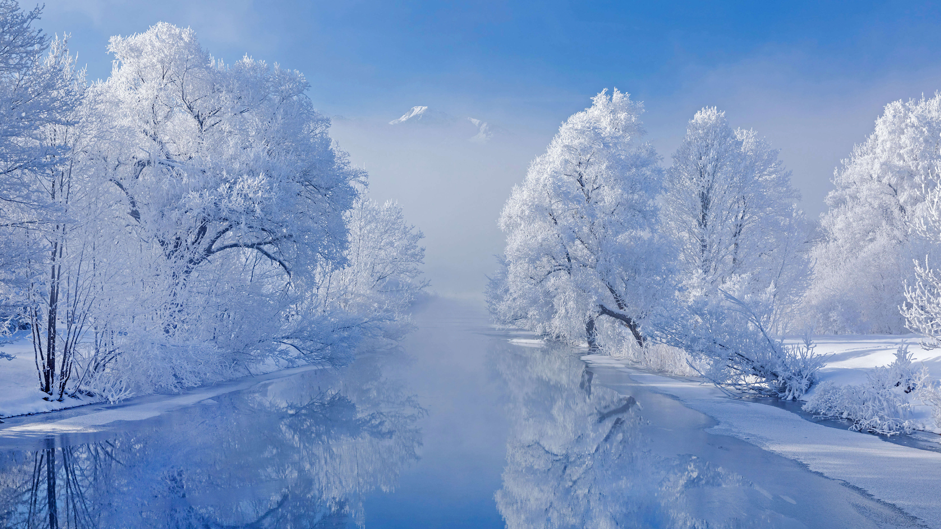 电脑桌面壁纸唯美雪景图片