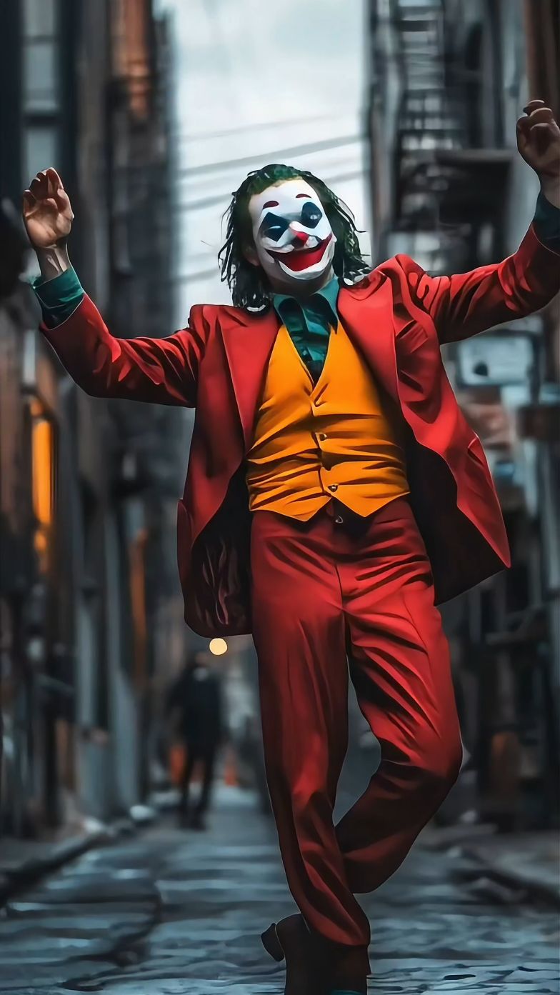 这么癫狂的舞步也只有joker可以跳出来吧#哥谭小丑 #菲尼克斯版