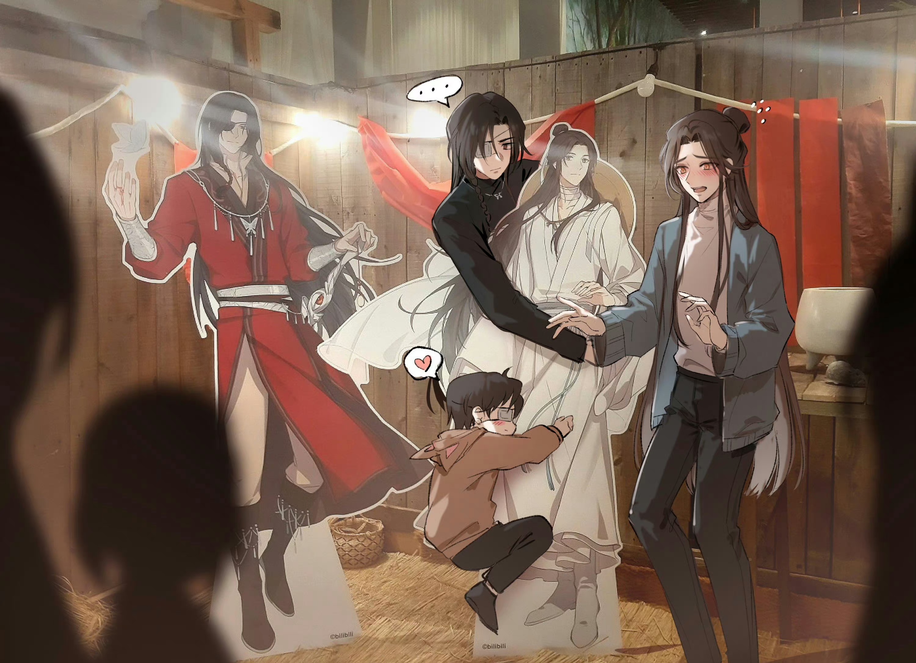 天官赐福# 当怜怜和花花一起参观了自己的主题店